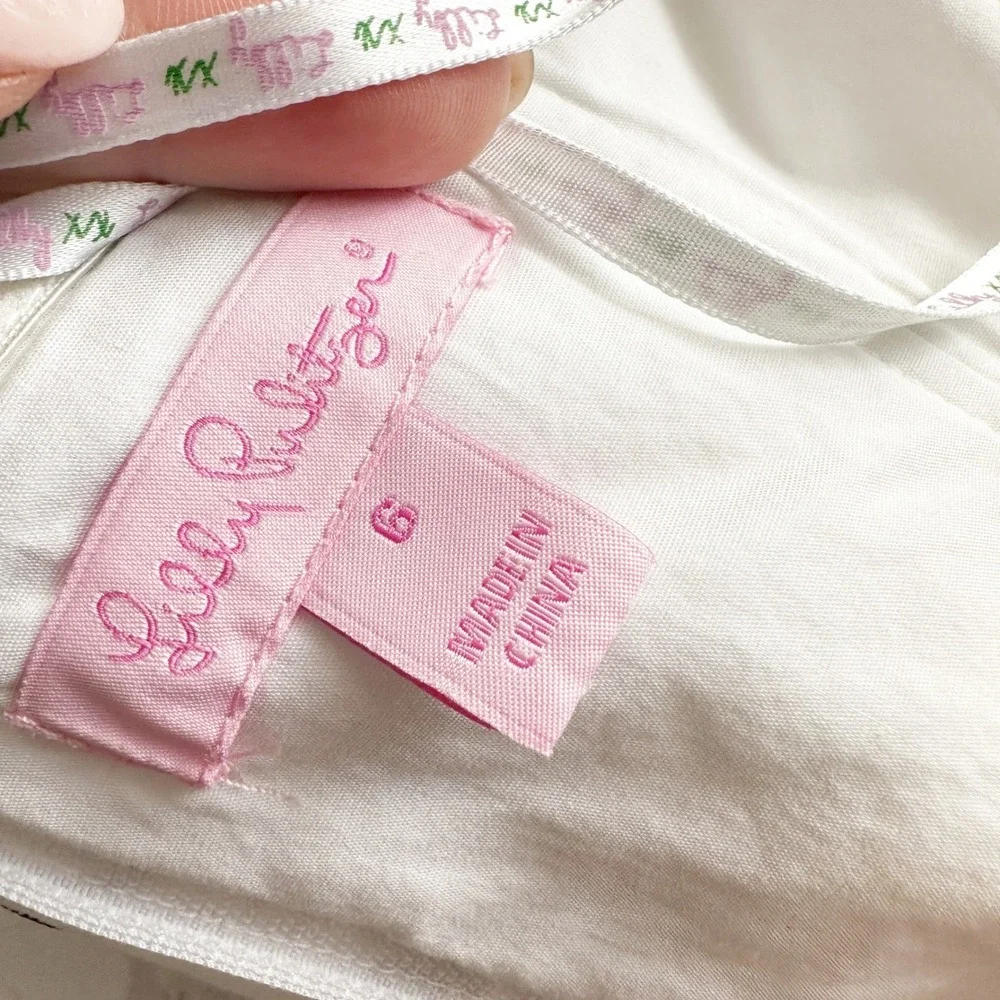 Lilly Pulitzer Bird is the Word Bandana Strapless Colorblock Mini Dress Size 6 - Picture 7 of 11